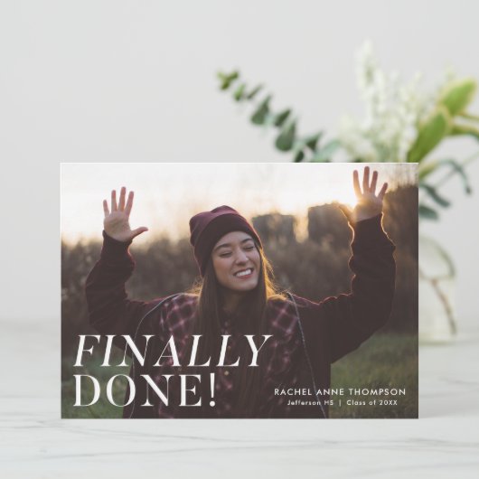 Eindklaar | Fotogradatiepartij Kaart (Staand voorkant)