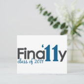 Eindklasse 2011 briefkaart (Staand voorkant)