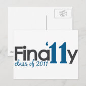 Eindklasse 2011 briefkaart (Voorkant / Achterkant)