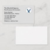 Eindkosten levensverzekering  visitekaartje (Voorkant / Achterkant)