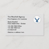 Eindkosten levensverzekering  visitekaartje (Voorkant)