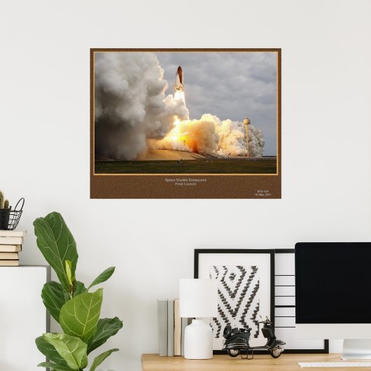 Eindlancering STS-134 Poster (Thuiskantoor)