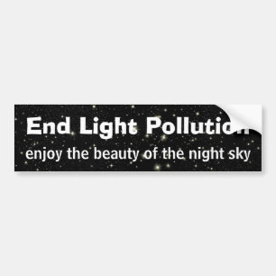 Eindlichtverontreiniging Bumpersticker