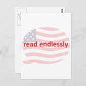 Eindloos lezen briefkaart (Voorkant / Achterkant)