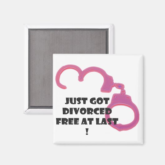 Eindloos scheiden met open neonroze handboei magneet (Voorkant / Achterkant)