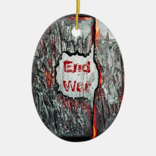 Eindoorlog Keramisch Ornament (Voorkant)