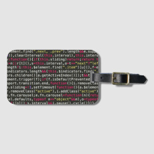 Eindpatroon van ontwikkelaar bagagelabel