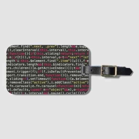 Eindpatroon van ontwikkelaar bagagelabel (Voorkant (horizontaal))