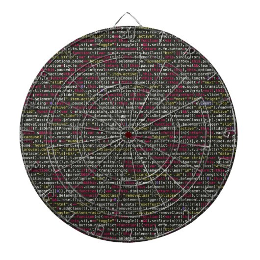 Eindpatroon van ontwikkelaar dartbord (Voorkant)