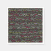 Eindpatroon van ontwikkelaar servet (Voorkant)