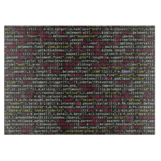 Eindpatroon van ontwikkelaar snijplank (Voorkant)