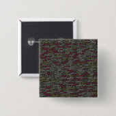 Eindpatroon van ontwikkelaar vierkante button 5,1 cm (Voorkant /achterkant)