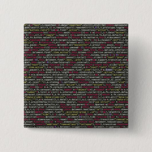 Eindpatroon van ontwikkelaar vierkante button 5,1 cm (Voorkant)