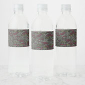 Eindpatroon van ontwikkelaar waterfles etiket (Flessen)