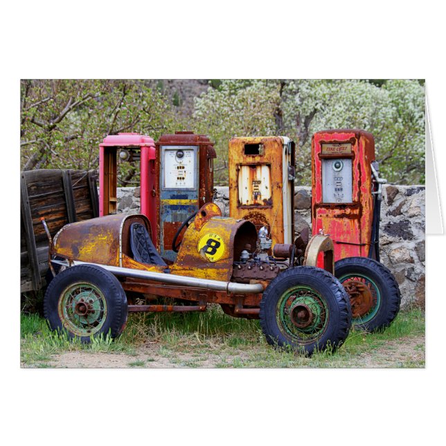 Eindpitstop van rackauto (Voorkant Horizontaal)