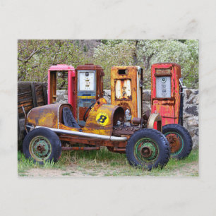 Eindpitstop van rackauto briefkaart