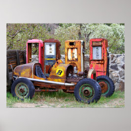 Eindpitstop van rackauto poster