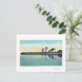 Eindpunt van Kaapkabeljauw-Uitzicht met lang punt Briefkaart (Staand voorkant)