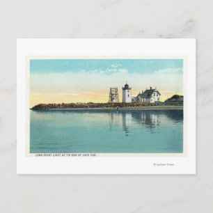 Eindpunt van Kaapkabeljauw-Uitzicht met lang punt Briefkaart