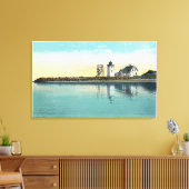 Eindpunt van Kaapkabeljauw-Uitzicht met lang punt Canvas Afdruk (Insitu (Woonkamer))