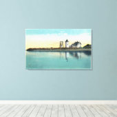 Eindpunt van Kaapkabeljauw-Uitzicht met lang punt Canvas Afdruk (Insitu (Houten vloer))