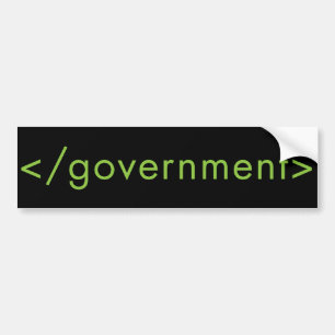 Eindregering! Bumpersticker