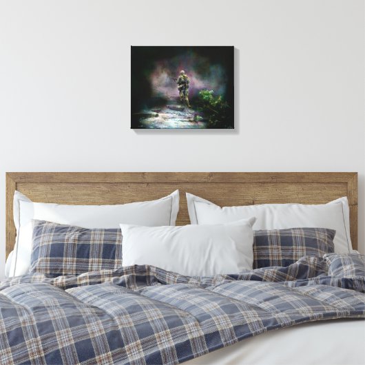 Eindreis Canvas Afdruk (Insitu (Slaapkamer))