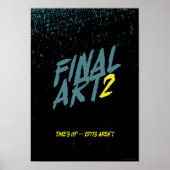 Eindresultaat Kunst 2 - Vintage filmposterparodie Poster (Voorkant)