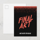 Eindresultaat - Oude horrorfilmposter Briefkaart (Voorkant / Achterkant)