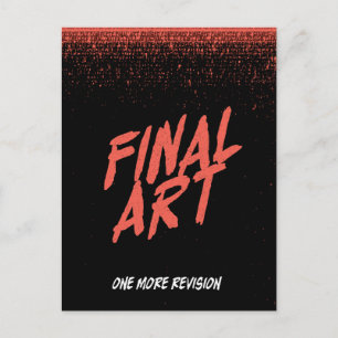 Eindresultaat - Oude horrorfilmposter Briefkaart