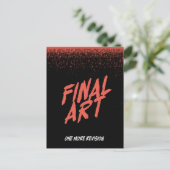 Eindresultaat - Oude horrorfilmposter Briefkaart (Staand voorkant)