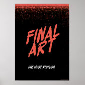 Eindresultaat - Oude horrorfilmposter Poster (Voorkant)