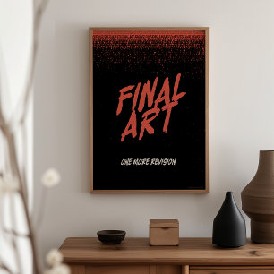 Eindresultaat - Oude horrorfilmposter Poster