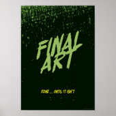 Eindresultaat - Vintage filmposterparodie Poster (Voorkant)