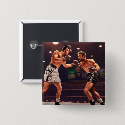 Eindronde 2 vierkante button 5,1 cm (Voorkant /achterkant)