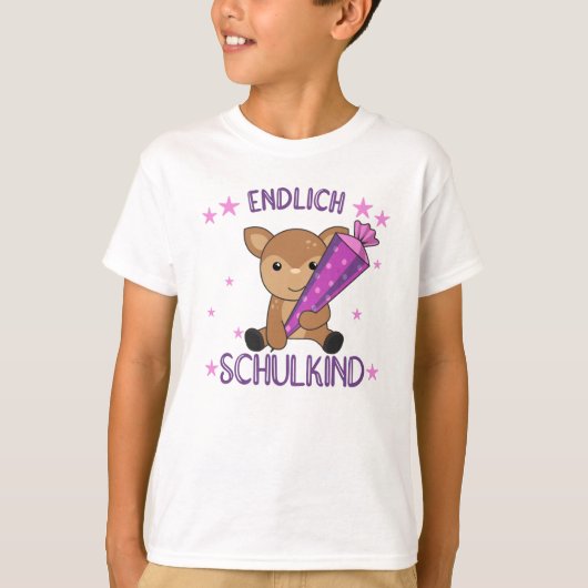 Eindschoolplein Schoolkind T-shirt (Voorkant)