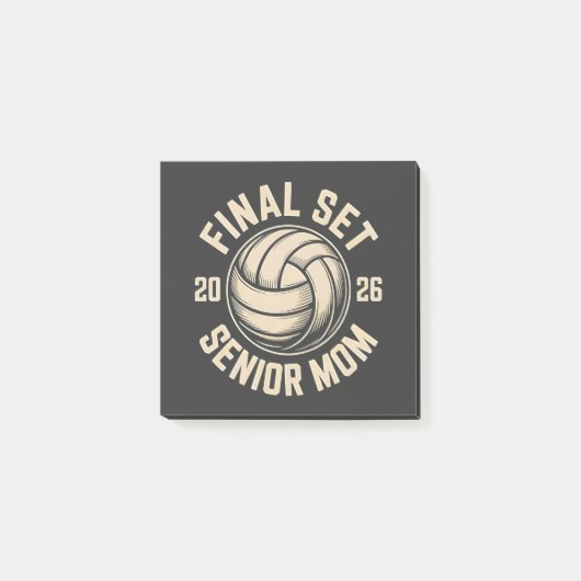 Eindset Senior Moeder 2026 Afstudeer Volleybal  Post-it® Notes (Voorkant)