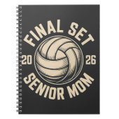 Eindset Senior Moeder 2026 Afstuderen Volleybal Notitieboek (Voorkant)
