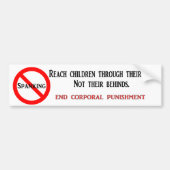 Eindstraf Bumpersticker (Voorkant)