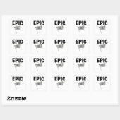 Eindstreep Geruite Racing Vlag Vierkante Sticker (Vel)
