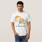 Eindstuk brood: bovenaan, crust of hiel? t-shirt (Voorkant volledig)