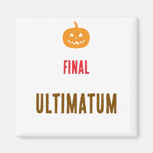 Eindtekst ultimatum magneet (Voorkant)