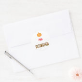 Eindtekst ultimatum ronde sticker (Envelop)