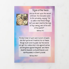 Eindtijd Evangelie Tractaat Drieluik Kaart