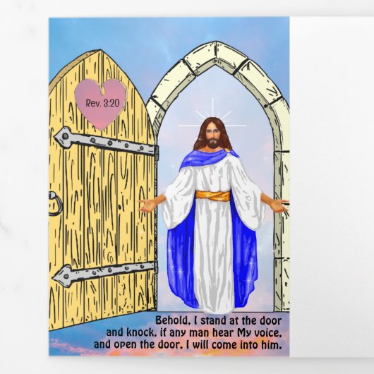 Eindtijd Evangelie Tractaat Drieluik Kaart (Omslag)