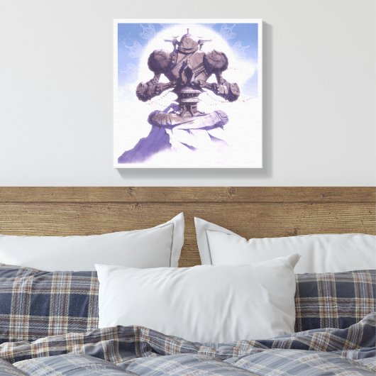 Eindtijd - Greg Baldwin of CreatureBox Canvas Afdruk (Insitu (Slaapkamer))