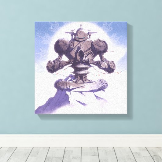 Eindtijd - Greg Baldwin of CreatureBox Canvas Afdruk (Insitu (Houten vloer))