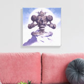 Eindtijd - Greg Baldwin of CreatureBox Canvas Afdruk (Insitu (Woonkamer))