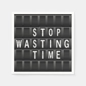 Eindtijd stoppen servet (Voorkant)