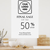 Eindverkoop | Korting op zakelijke Logo Poster (Keuken)